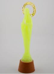 Statue Notre Dame de Lourdes Fluo Lumineuse - 12 cm