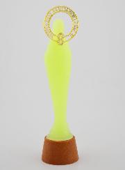 Statue Notre Dame de Lourdes Fluo Lumineuse - 12 cm