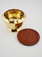 Brûle Encens en Laiton avec Grille - 7cm