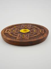 Brûle Encens en Manguier Pour Bâtonnets et Cônes - 9 cm