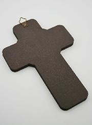 Croix Icône en Bois Sainte Trinité - 18cm