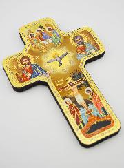 Icône Sainte Trinité - Croix 18cm