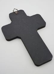 Croix Icône en Bois Christ Pantocrator - 18cm
