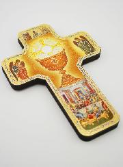Icône Calice de Communion - Croix 18cm