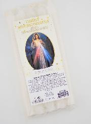 Bougies Teintées Masse Christ Miséricordieux 14cm - Lot de 5