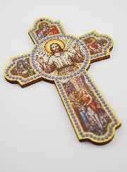 Croix de l'Accueil en Bois Avec Notice - 14cm