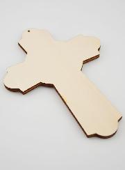 Croix de l'Accueil en Bois Avec Notice - 14cm