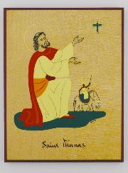 Icône Cadre Prénom Saint Thomas - Artisanat Monastique