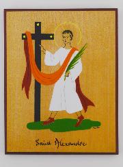 Icône Cadre Prénom Saint Alexandre - Artisanat Monastique