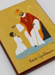 Icône Cadre Prénom Saint Guillaume - Artisanat Monastique