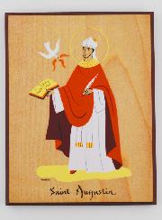 Icône Cadre Prénom Saint Augustin - Artisanat Monastique