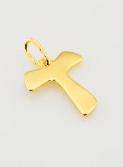 Pendentif Croix de Tau en Plaqué Or - 19mm