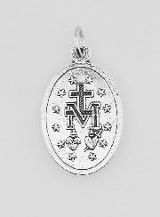 Médaille Miraculeuse Argenté 22mm - Prière en Français