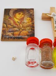 Coffret Jérusalem avec Bougies - Souvenir de Terre Sainte