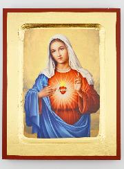 Icône Religieuse du Coeur Immaculé de Marie - 18cm