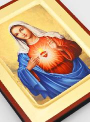 Icône Religieuse du Coeur Immaculé de Marie - 18cm