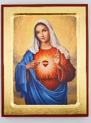 Icône Religieuse du Coeur Immaculé de Marie - 24cm