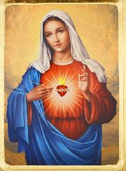 Icône Religieuse du Coeur Immaculé de Marie - 24cm