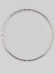Bracelet Jonc en Argent Massif Rhodié - 58mm