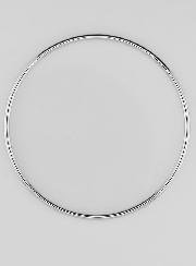 Bracelet Jonc en Argent Massif Rhodié - 62mm
