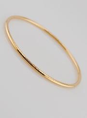 Bracelet Jonc en Plaqué Or - 54mm
