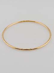 Bracelet Jonc en Plaqué Or - 62mm