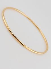 Bracelet Jonc en Plaqué Or - 62mm