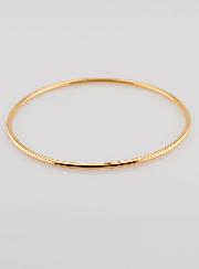 Bracelet Jonc en Plaqué Or - 66mm