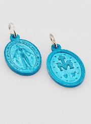 Médaille Miraculeuse Bleue 18mm - Prière en Français
