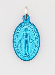 Médaille Miraculeuse Bleue 18mm - Prière en Français