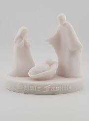 Statue Religieuse Moderne Sainte Famille en Albâtre - 11cm