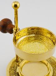 Brûle-Encens en Laiton Ciselé Hauteur Réglable - 11cm