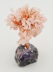 Arbre de Vie Quartz Rose & Améthyste - 12cm