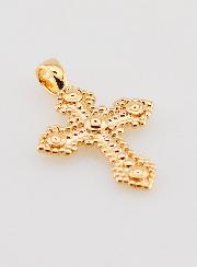 Pendentif Croix Orthodoxe en Plaqué Or - 20mm