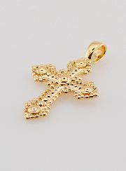 Pendentif Croix Orthodoxe en Plaqué Or - 20mm
