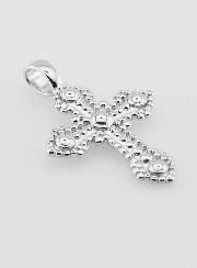 Pendentif Croix Orthodoxe en Argent 925/1000 - 20mm
