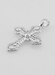 Pendentif Croix Orthodoxe en Argent 925/1000 - 20mm