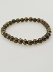 Bracelet en Pierre Naturelle de Pyrite A - 6mm
