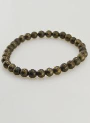 Bracelet en Pierre Naturelle de Pyrite A - 6mm