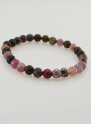 Bracelet en Pierre Naturelle de Tourmaline Multicolore AA - 6mm