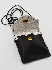 Pochette à Chapelet en Cuir - 6cm