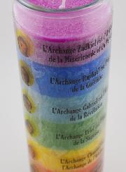 Bougie Teintée dans la Masse en Verre - 7 Archanges