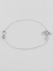 Bracelet Religieux en Argent 925/1000 - Croix Baroque