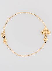 Bracelet Religieux en Plaqué Or - Croix Baroque