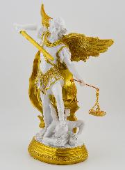 Statue Religieuse de Saint Michel avec Balance  -  20cm