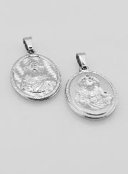 Médaille Sacré Coeur de Jésus en Acier Inoxydable - 21mm