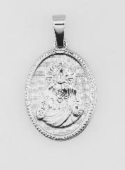 Médaille Sacré Coeur de Jésus en Acier Inoxydable - 21mm