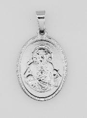 Médaille Sacré Coeur de Jésus en Acier Inoxydable - 21mm