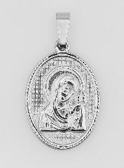 Médaille Vierge du Perpétuel Secours en Acier Inoxydable - 21mm
