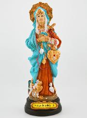 Statue Religieuse de Notre Dame des Solidarités - 20cm